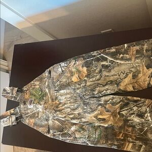 Realtree Camouflage Kids Overalls w/ pink trim